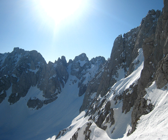 Einzigartigkeit der Tiroler Berge ski-touren